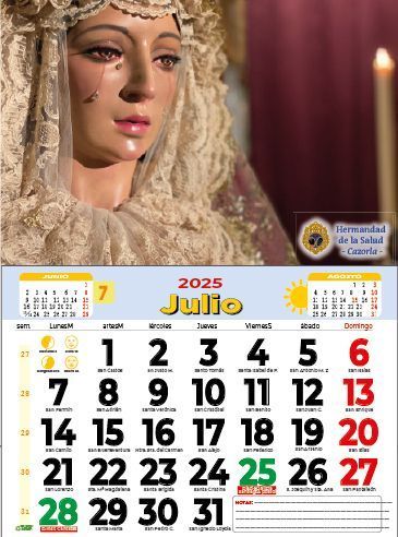Calendarios de Pared Personalizados 43,5 cm